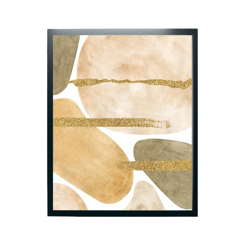 Éclats de Douceur – Abstrait Aquarelle Beige